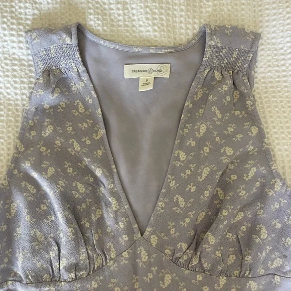 Treasure & Bond Calendar Floral Maxi Dress Size Small - Picture 16 of 16